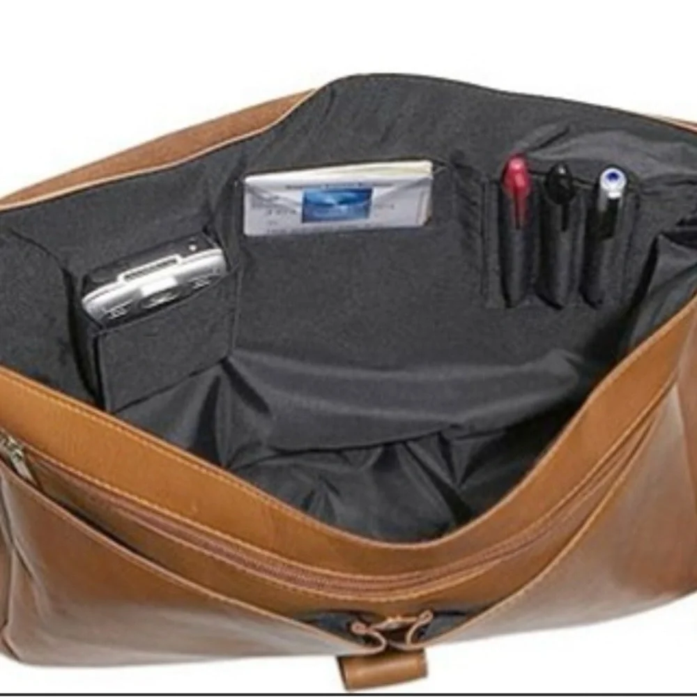 David‎ King Half Flap Messenger Bag-Tan